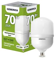 Лампа светодиодная HP 70Вт 230В 4000К E27-E40 GENERICA | код LL-HP-70-230-40-E27-E40-G | IEK